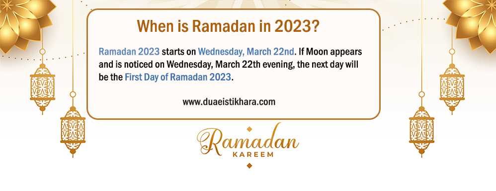When is Ramadan in 2023?